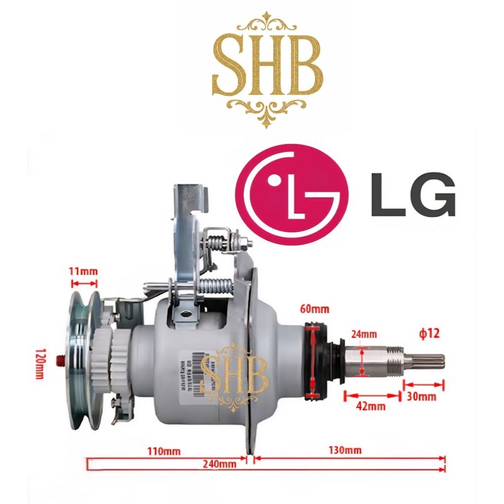 Gearbox mesin cuci 1 tabung LG - Girbok mesin cuci lG 1 tabung