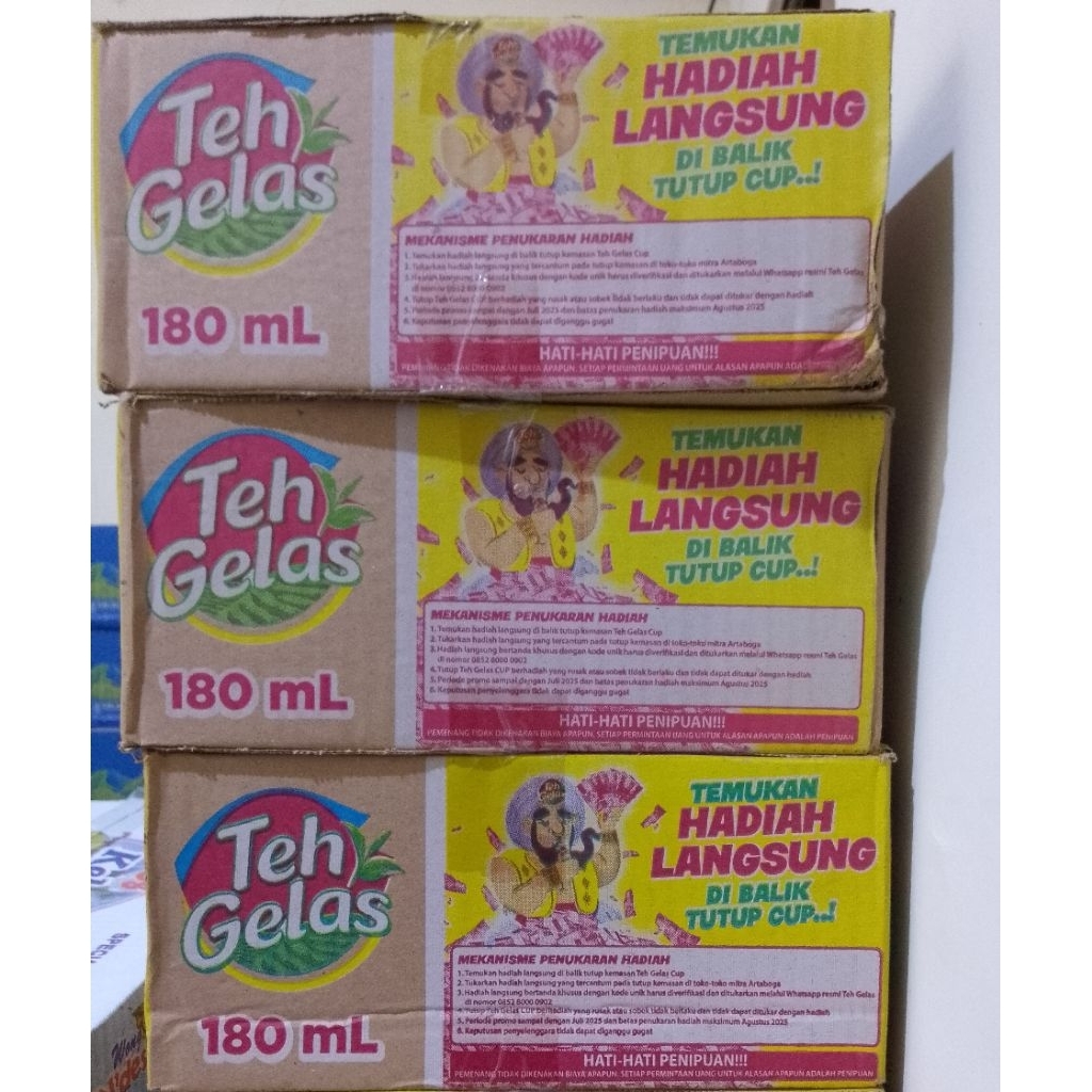

Teh Gelas original 1 Dus 160 mlx24 pcs