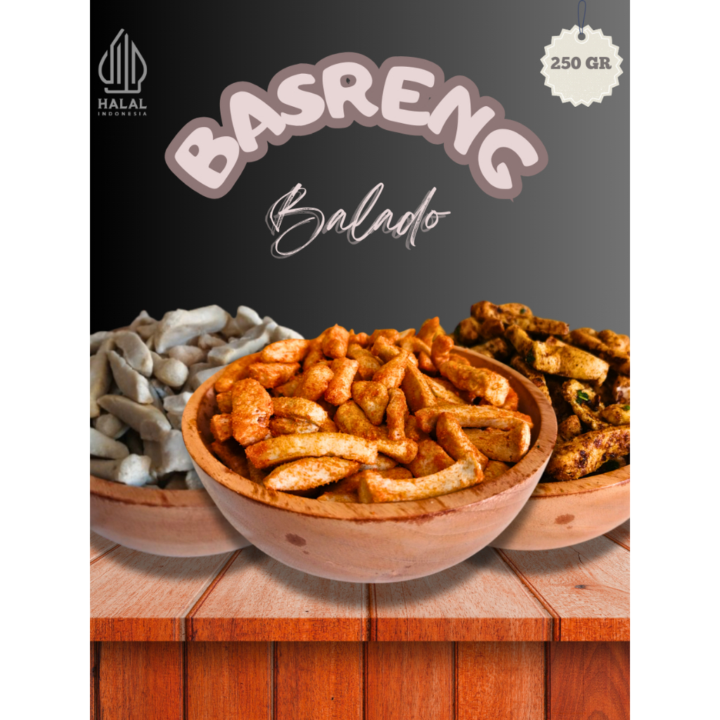 

(250 GR) Basreng Stik Rasa Balado Daun Jeruk Kriuk Renyah