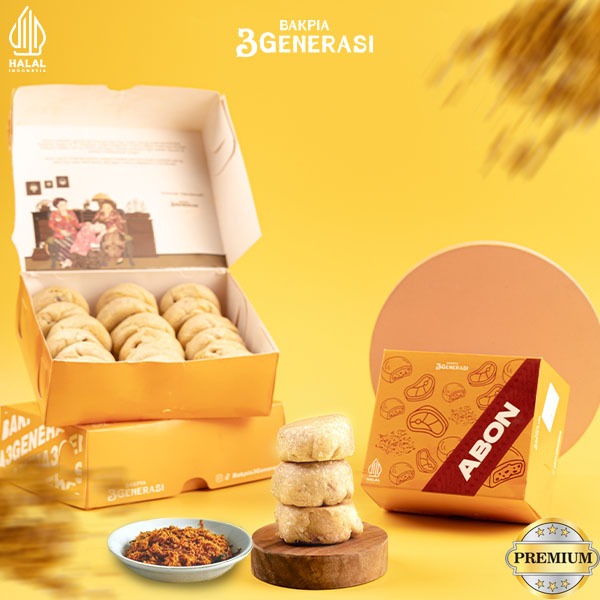 

Bakpia 3 Generasi | Bakpia Basah Isi 8 | Abon | Coklat Almond | Keju | Kacang Hijau | Premium Halal