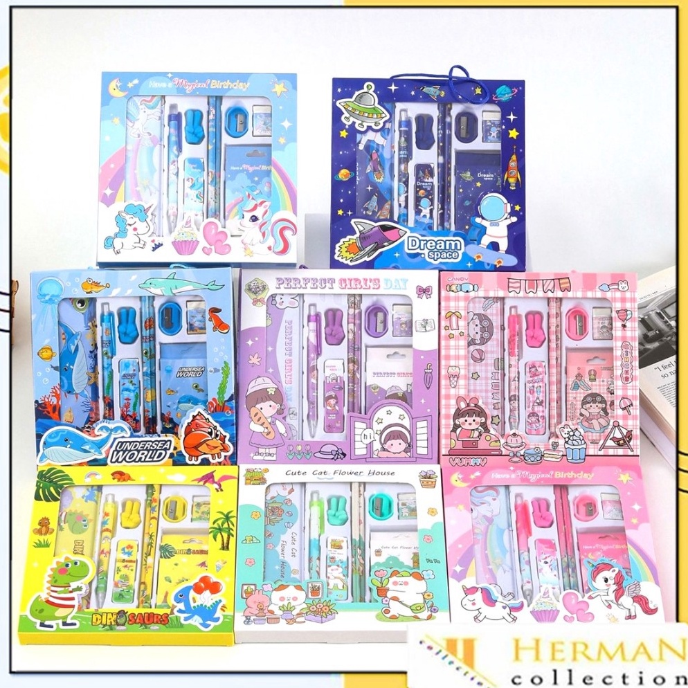 

Laris Lagi HC Alat Tulis Set 9 In1 Stationery Karakter Lucu Set Perlengkapan Alat Tulis Sekolah AnakAnak Murah Lengkap Souvenir Ulang Tahun Anak Alat Tulis 9 IN 1 Free Tempat Pensil Kaleng