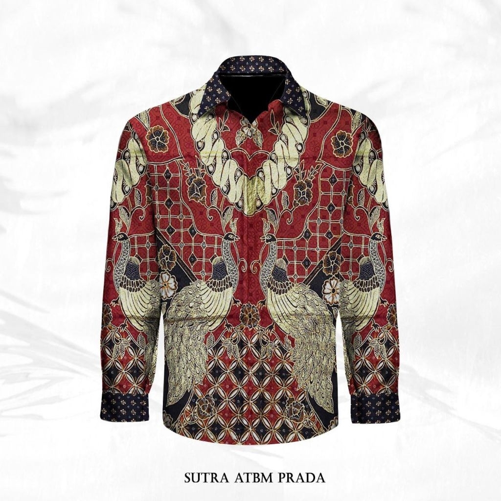 Batik Tulis Sutra ATBM Baron Prada Kemeja Pria 0031