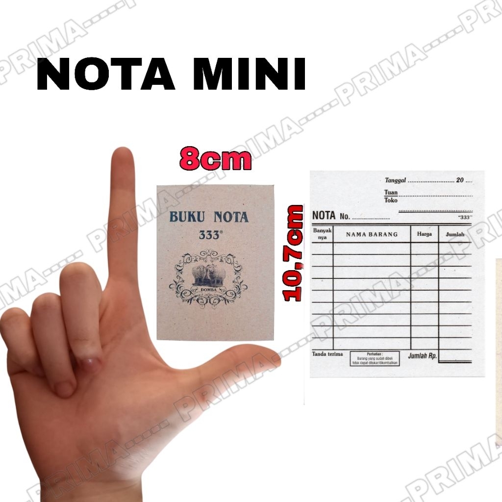 

NOTA MINI RANGKAP 2 NON NCR / NOTA MURAH / NOTA MINI 2 PLY