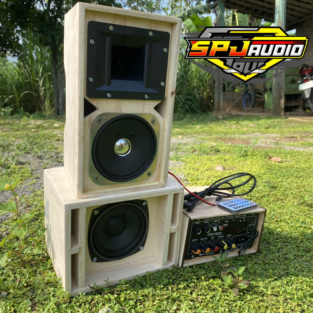 Paket Sound Miniatur Fullset Box SPL 4 Inch dan Line Array 4 inch singgel twiter Plus Speaker Lengka