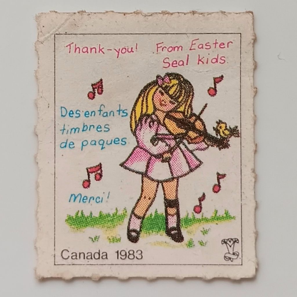 

(AA) Perangko Kanada: Prangko Cinderella 1983 Crippled Children Easter Seals - Help Disabled Children Easter Seals 1983 None º - Tanpa Nilai Nominal Used