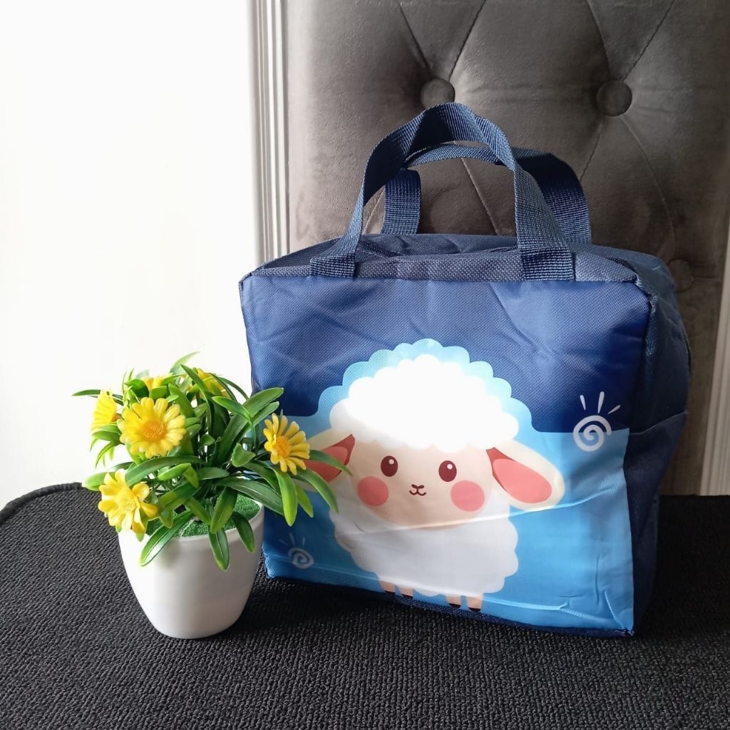 TAS BEKAL KARAKTER ANAK LUNCH COOLER BAG BOX MAKANAN ALUMANIUM ANAK LUNCH BAG PENAHAN PANAS - DINGIN