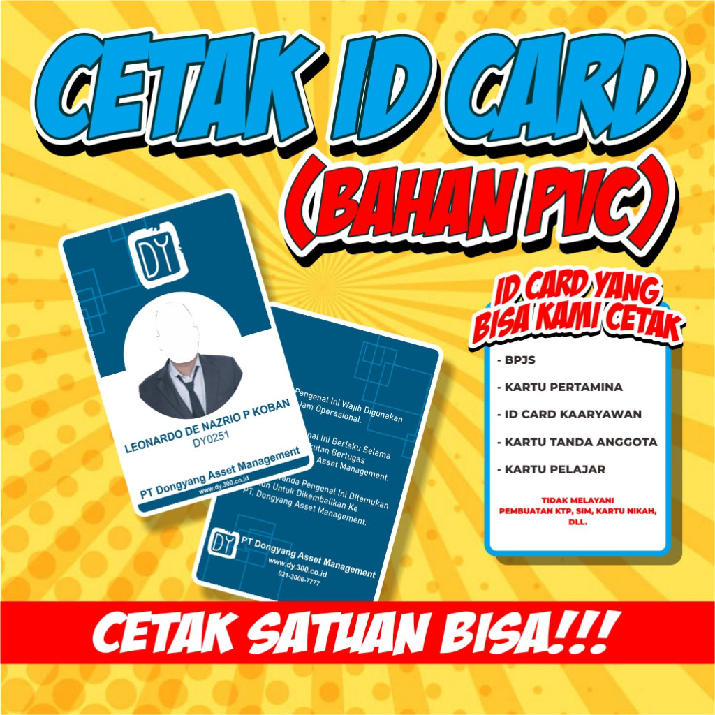 

ID CARD PVC (SATUAN)
