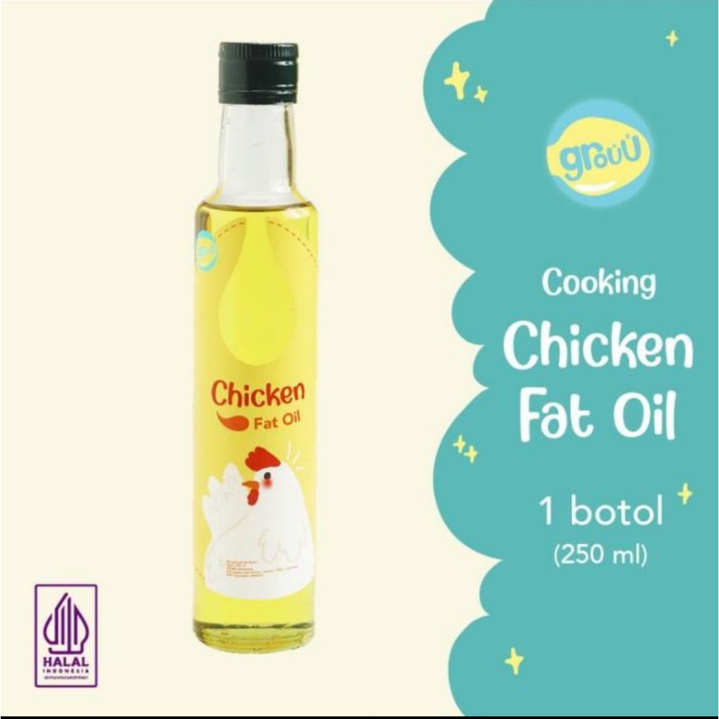 

GROUU Chicken Fat Oil 250ml - Cooking Oil BB Boster - Bumbu MPASI Bayi