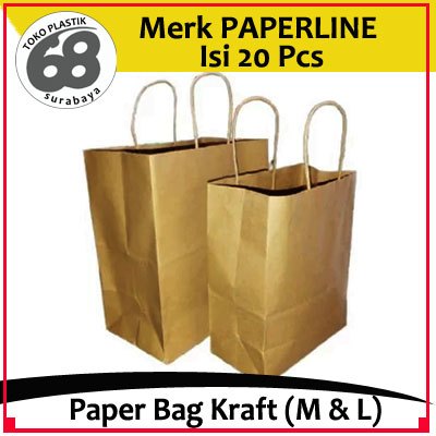 

Paper Bag Kraft isi 20 Lembar Merk PaperLine