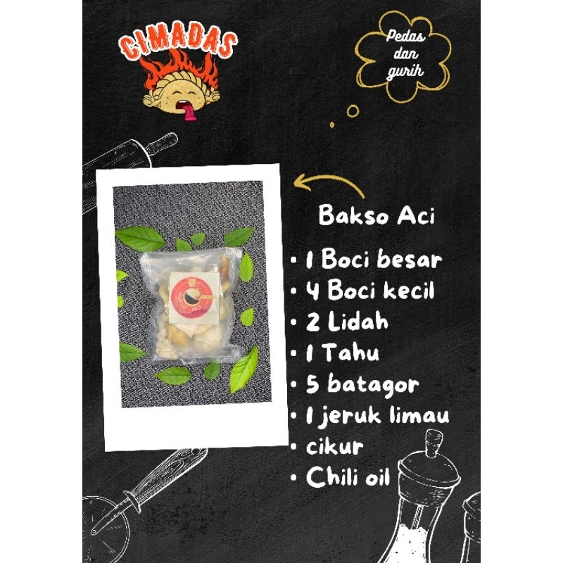 

BAKSO ACI PEDAS AYAM SUWIR
