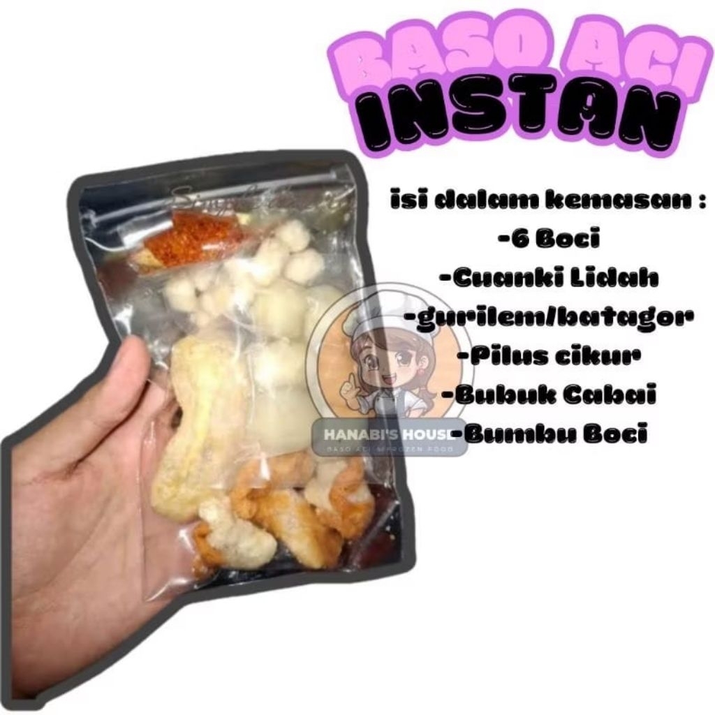 

[Baso Aci] ready baso aci paket usaha ekonomi cuanki instan seblak instan komplit boci ayam suwir pedes mercon enak murah paket jualan cemilan makanan