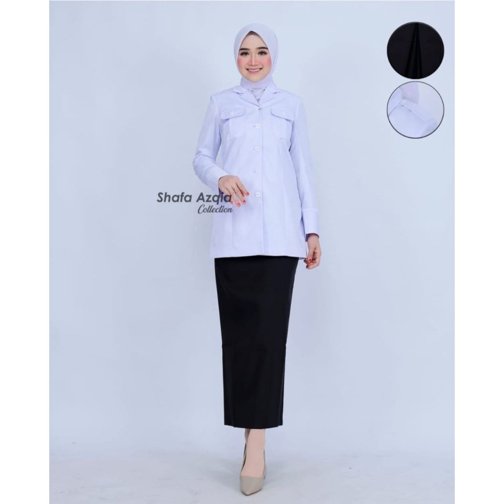 seragam dinas hitam putih PNS asn seragam kantor hitam putih seragam putih asn seragam dinas pemda