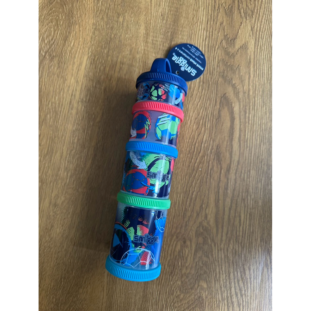 Smiggle snack stack containers x 4 Food safe BPA free tempat snack tempat makan anak set tempat maka