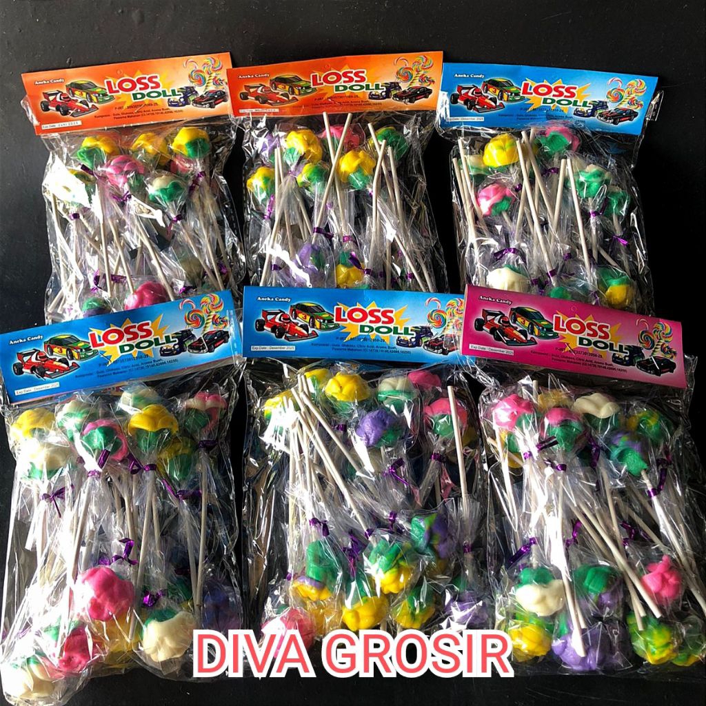 

Permen lolipop karakter Mawar 1pack isi 20pcs | permen enak viral isian banyak | bisa COD