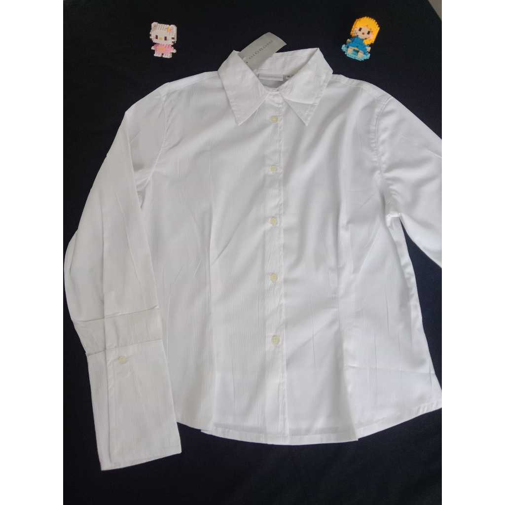 Kemeja Putih Wanita Lengan Panjang Kemeja Hitam Wanita Lengan Panjang