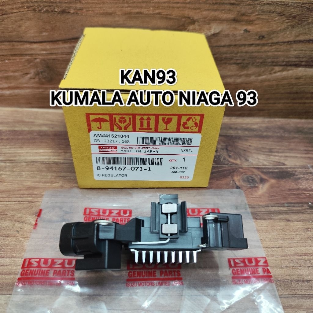 IC REGULATOR DINAMO AMPER ALTERNATOR CAS ISUZU NMR71 GIGA 240PS 285PS 24VOLT KAKI 1 ORIGINAL