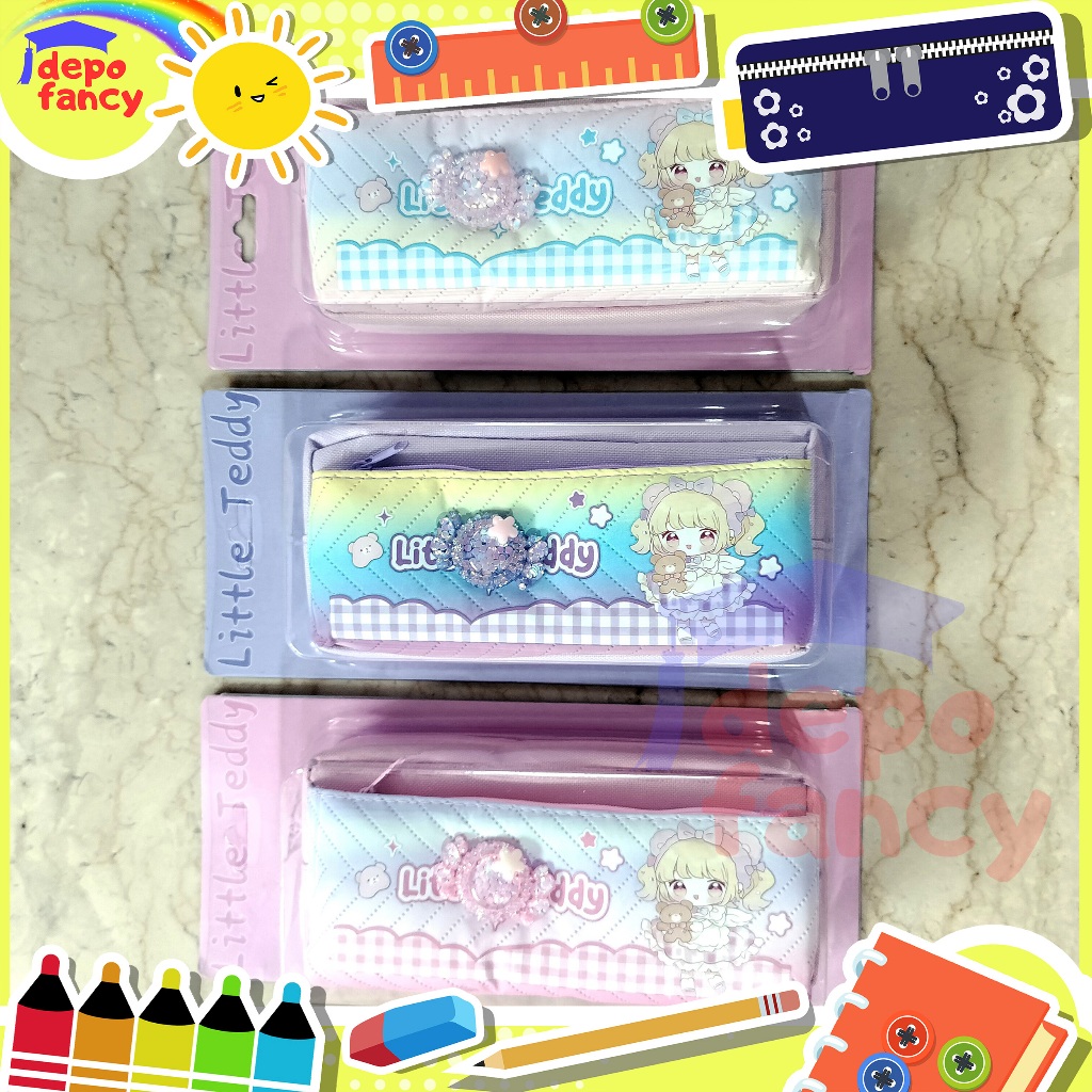 

Kotak Pensil 2 Resleting HR-2725 / Pencil Case / Tepak Pensil / Boks Pensil / Box Pensil / Tempat Pensil