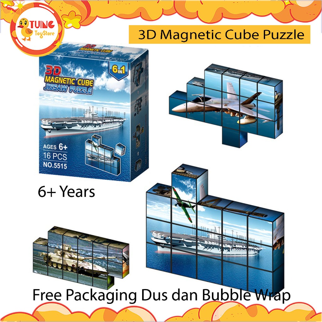Mainan Edukasi Magnet | 3D Magnetic Puzzle | Magnetic Blocks Magic