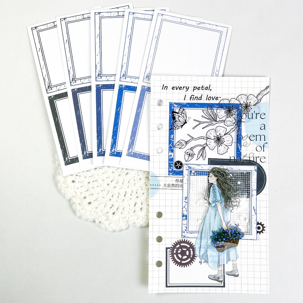 

10pcs Deco Paper: Frame 7 - Grunge DIY Kertas Dekorasi Journal Journaling Bujo Scrapbooking by KaoyaShop
