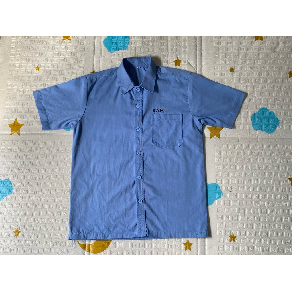 BAJU SERAGAM PABRIK YAZAKI SAMI baju kerja pria seragam baju kerja warna biru baju seragam pabrik