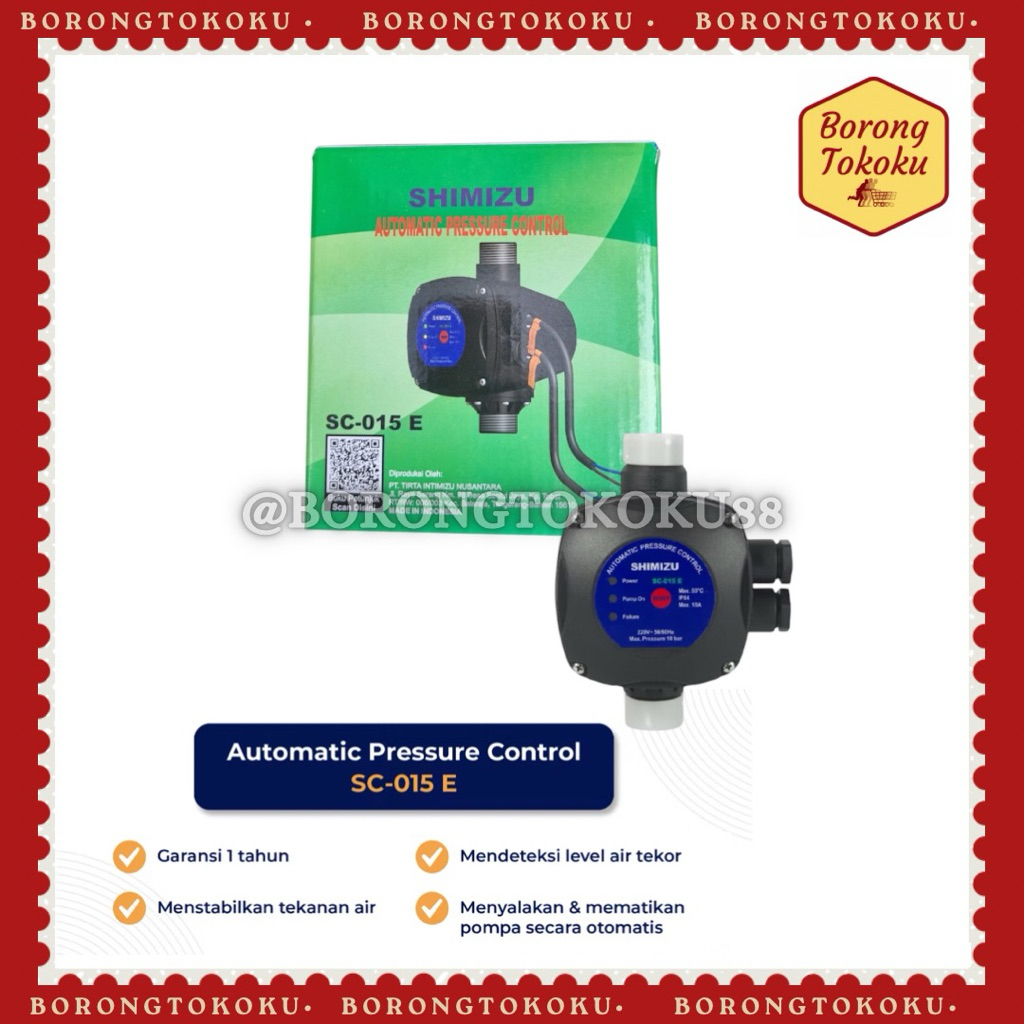 Automatic Pressure Control Shimizu SC-015 E / Otomatis Pompa Shimizu SC-015E