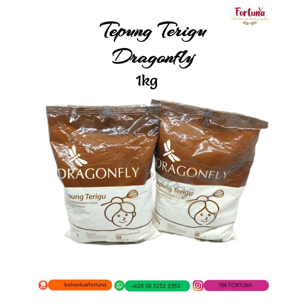 

Tepung Terigu Dragonfly 1kg (1pcs)