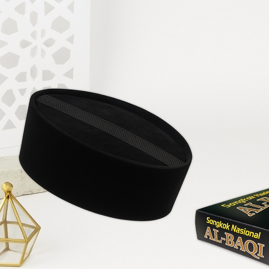 Peci Hitam AC Tengah Tinggi 8, 9, 10 - Peci Hitam