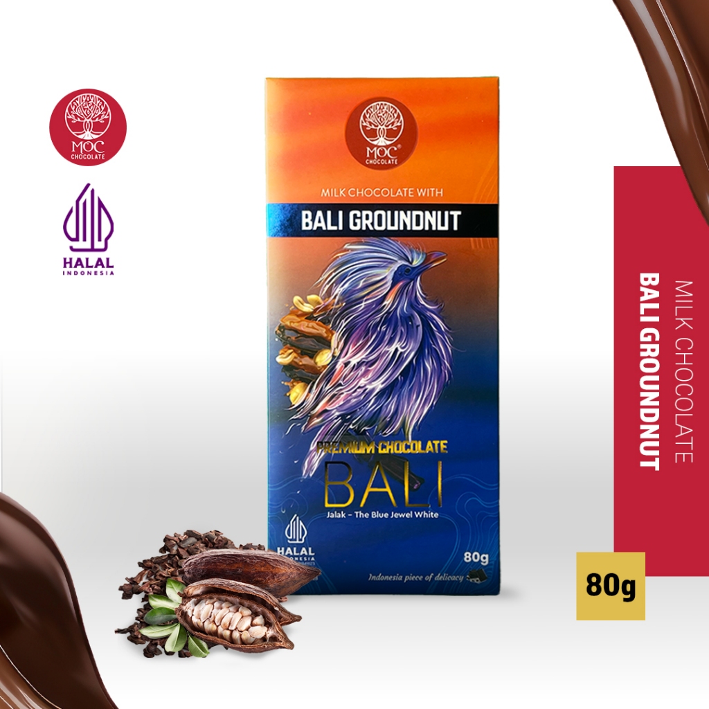 

MOC Chocolate Filled Bars - Milk Chocolate with Bali Groundnut 80 Gram