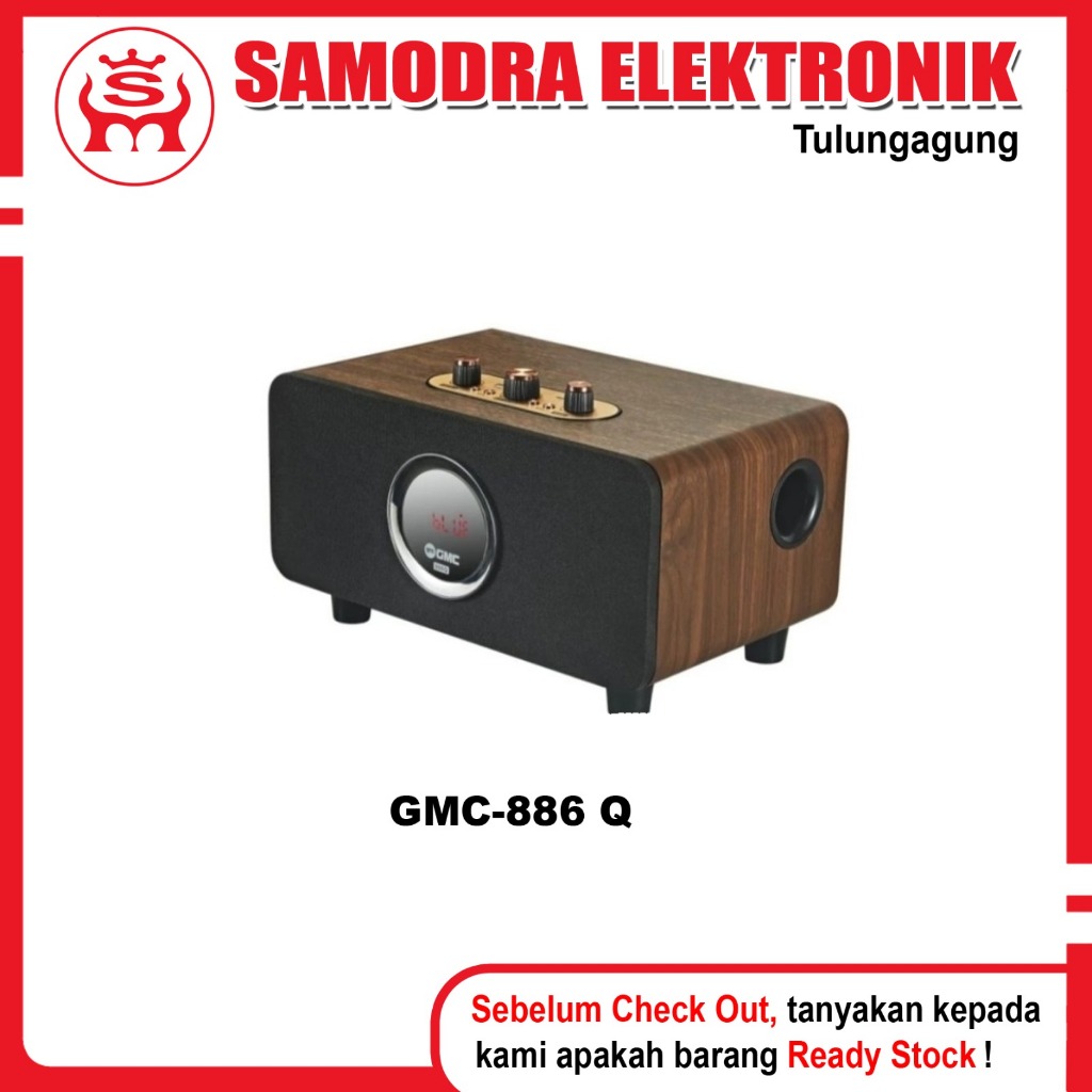Speaker Aktif GMC 886Q | Portable Bluetooth Speaker SuperBass GMC