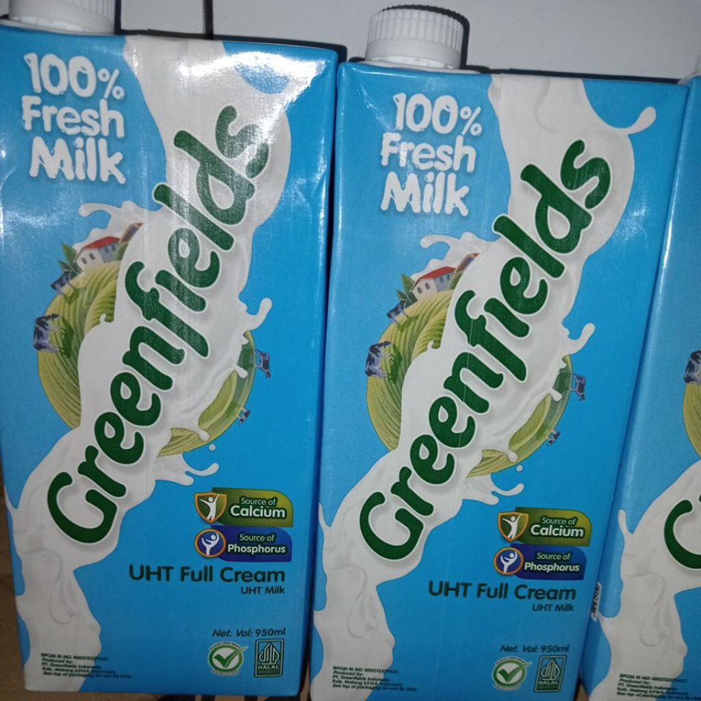 

Susu UHT Greenfields 950ML rasa Full Cream