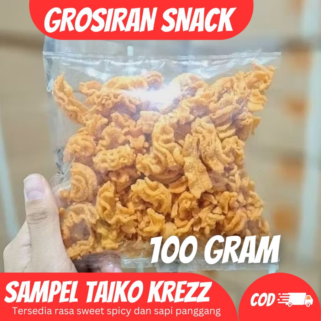 

Tester Taiko Krezz Guripang isi 100gram / Sampel Taiko Krezz Guripang isi 100gram