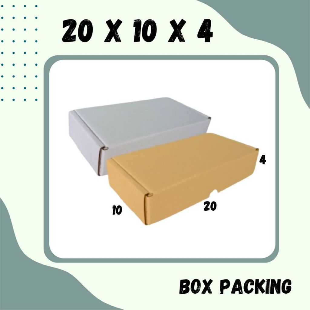 

Kardus 20x10x4 LS Box Brownis Hampers Packing Kotak Kemasan Karton Souvenir Dus Minyak Wangi Kosmetik