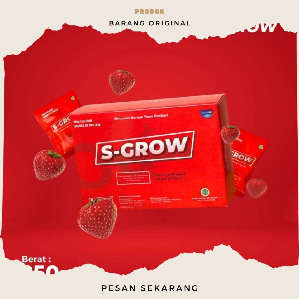 

S-GROW Original - Susu Peninggi Badan Terbaik Untuk Remaja Dan Dewasa