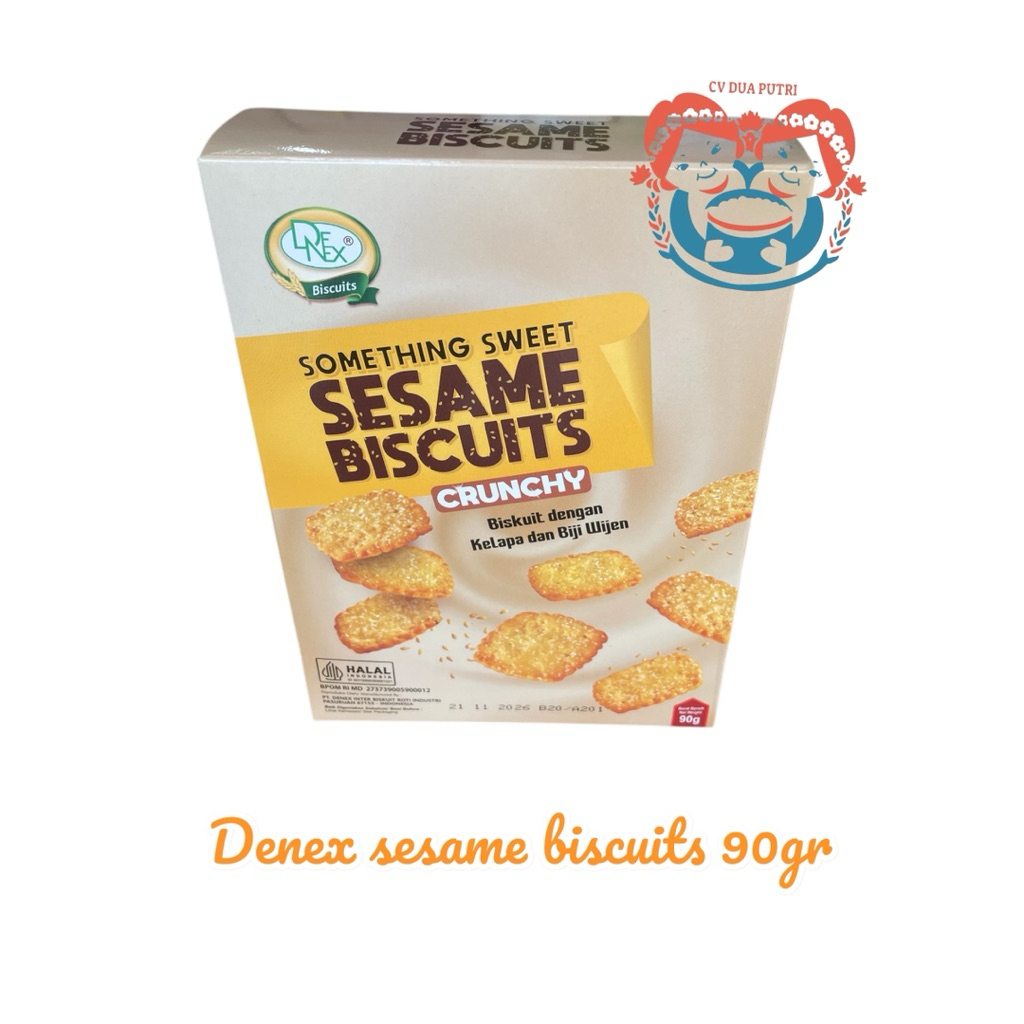 

Denex Sesame Biscuits Crunchy Cracker 90gr snack hajatan, khitanan, lahiran, parcel dan hampers
