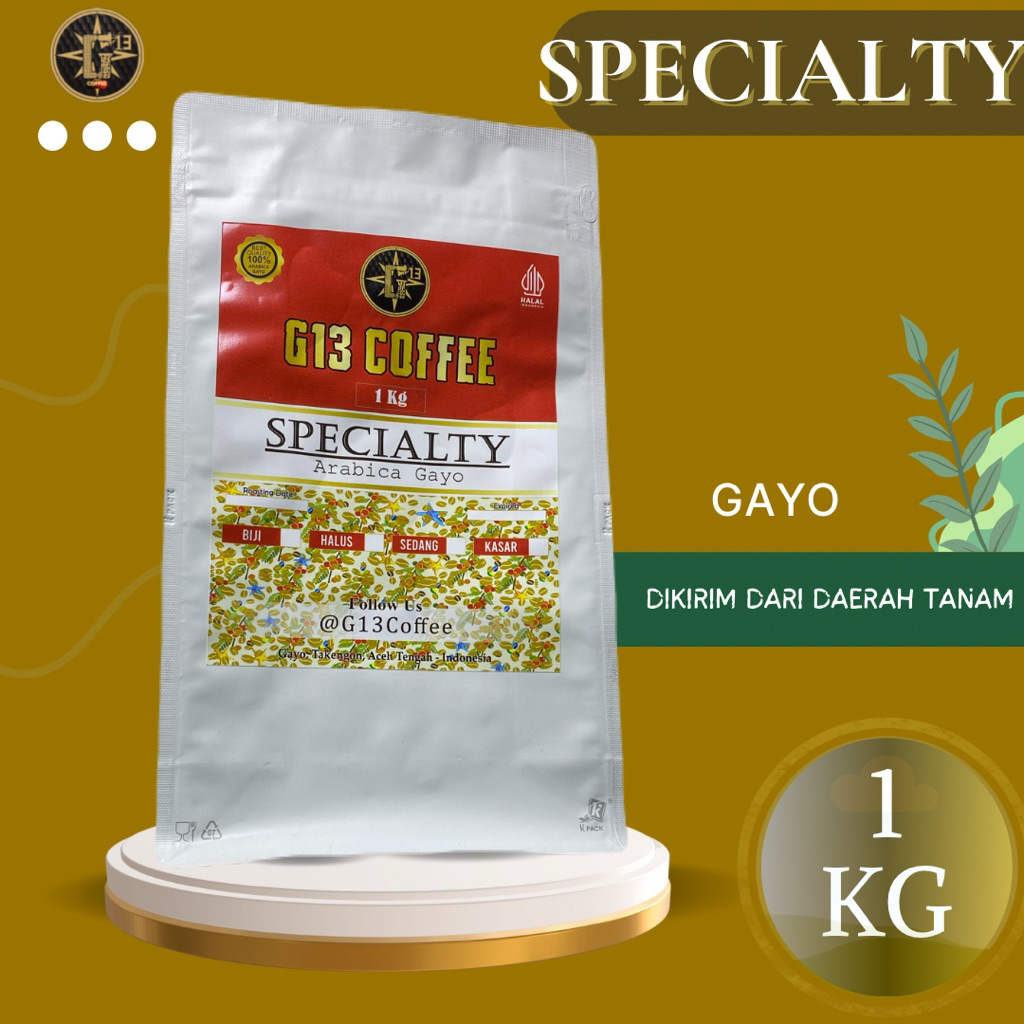 

KOPI GAYO ARABICA SPECIALTY FULL WASH 1Kg DRY HULL ARABIKA ACEH ROASTED BEANS (BIJI & BUBUK) 1 Kg