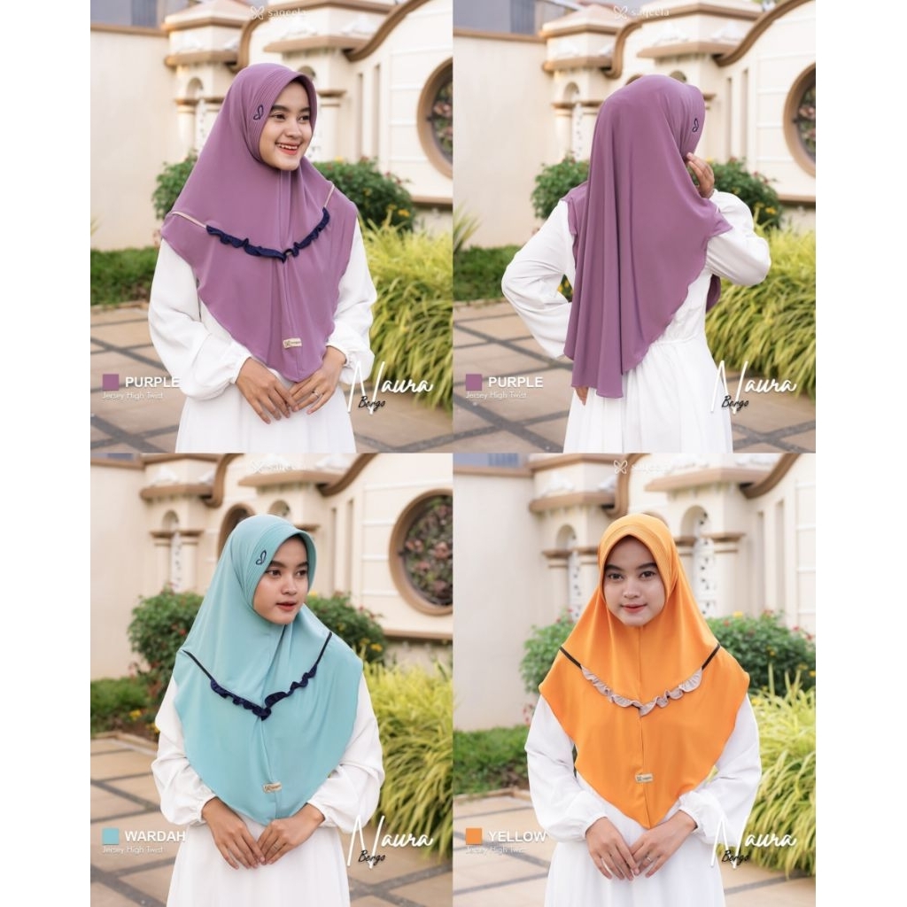 Bergo Naura Saqeela Hijab | Gallery Aminah New