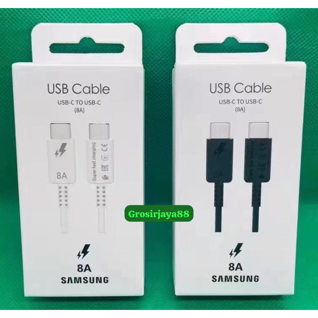 KABEL DATA SAMSUNG NOTE 10 CHARGER TYPE C TO TYPE C FAST CHARGING / kompatibel for kabel samsung 8A 