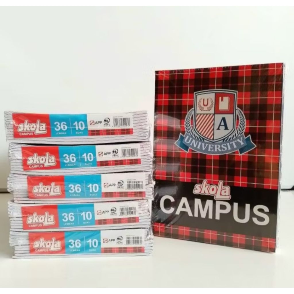 

1 Pak (10 Buku ) Buku Tulis Skola Campus isi 36 Lembar by SiDu