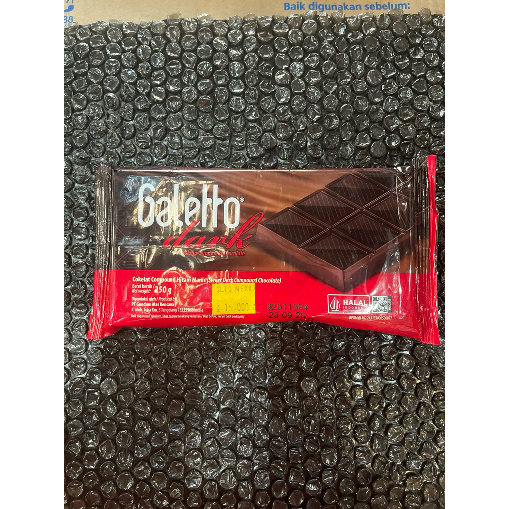 

galetto dcc coklat blok cokelat batang 250 gr