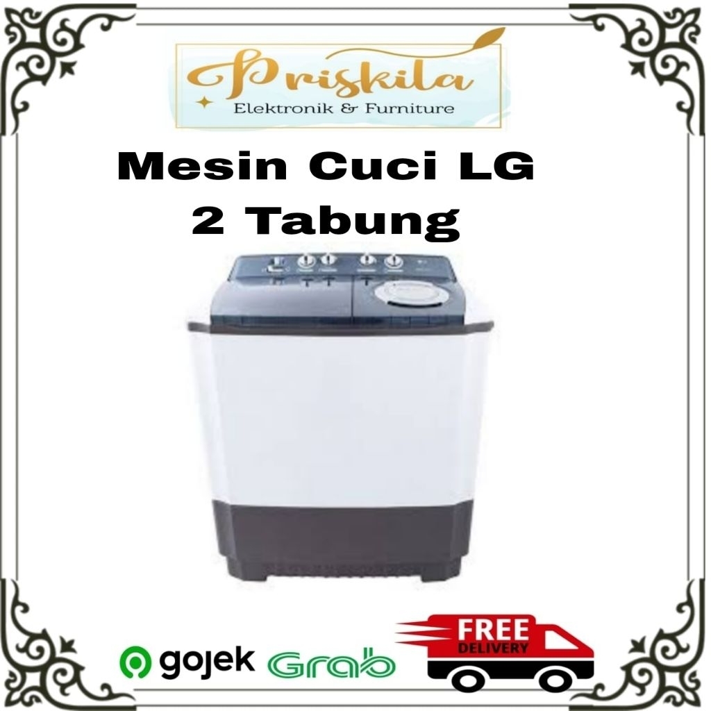 Mesin Cuci 2 Tabung LG / Toko Priskila Elektronik / Elektronik Palembang / Furniture Palembang