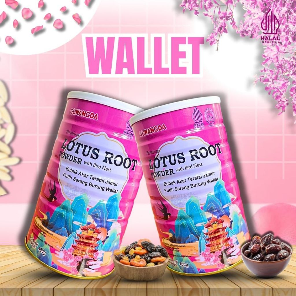 

[ HALAL ] BPOM Oufen Lotus Root Bird Nest Walet / Oufen Bubuk Teratai Instan Sarang Burung Walet