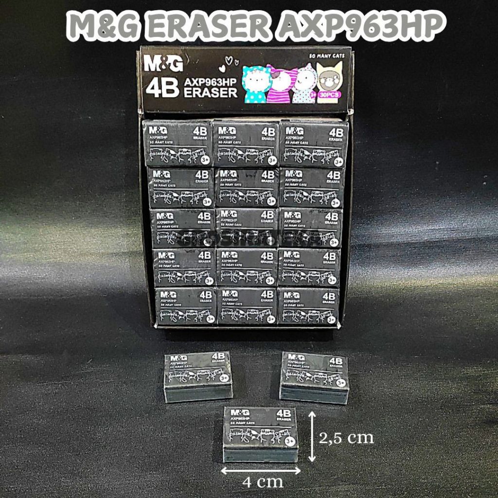 

ERASER, PENGHAPUS, STIP PENSIL AXP963HP M&G