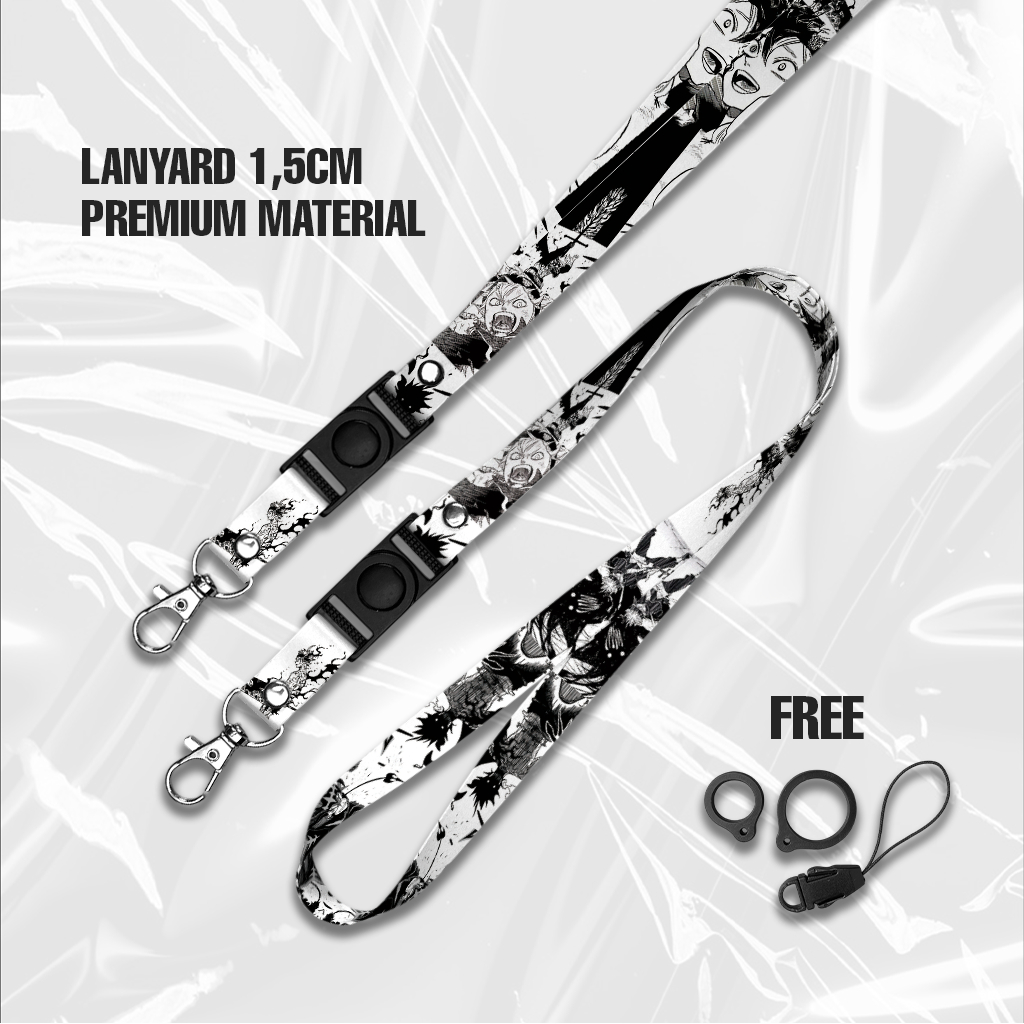 

ASTA BLACK CLOVER COMIC LANYARD GANTUNGAN HANDPHONE 1,5cm