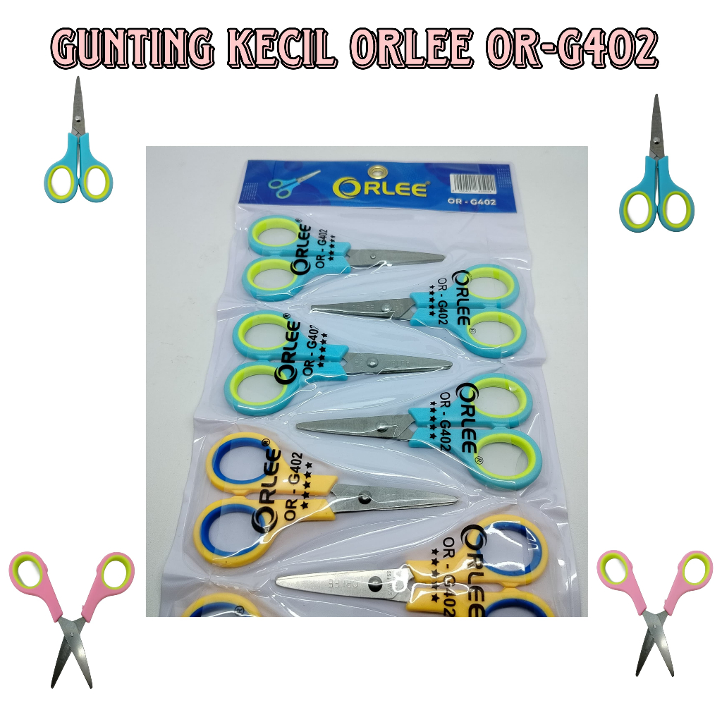 

GUNTING STAINLESS ORLEE KECIL OR-G402 PER LUSIN 12PCS / ALAT PEMOTONG SERBAGUNA (harga grosir 12 pc)