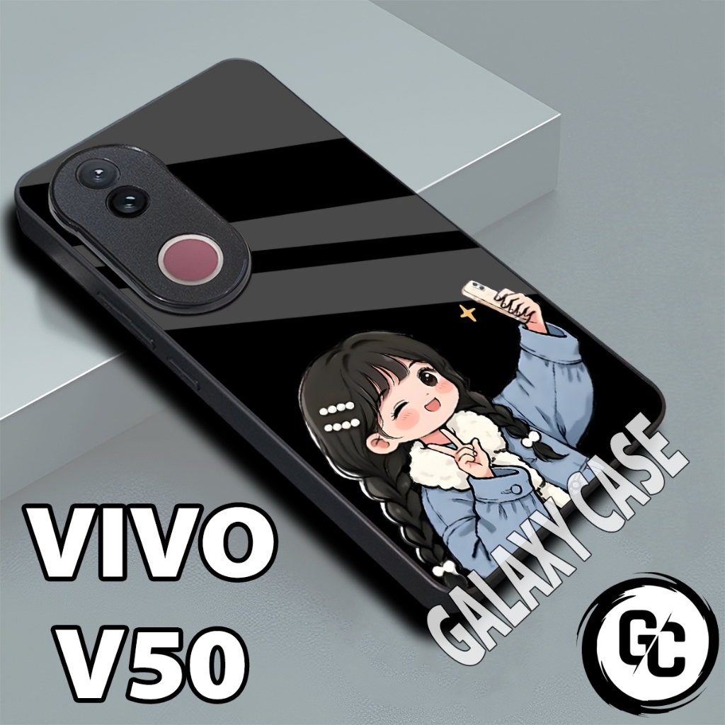 Softcase glossy VIVO V50/Case VIVO V50 Cewek/case VIVO V50 glitter/casing VIVO V50/case hp VIVO V50