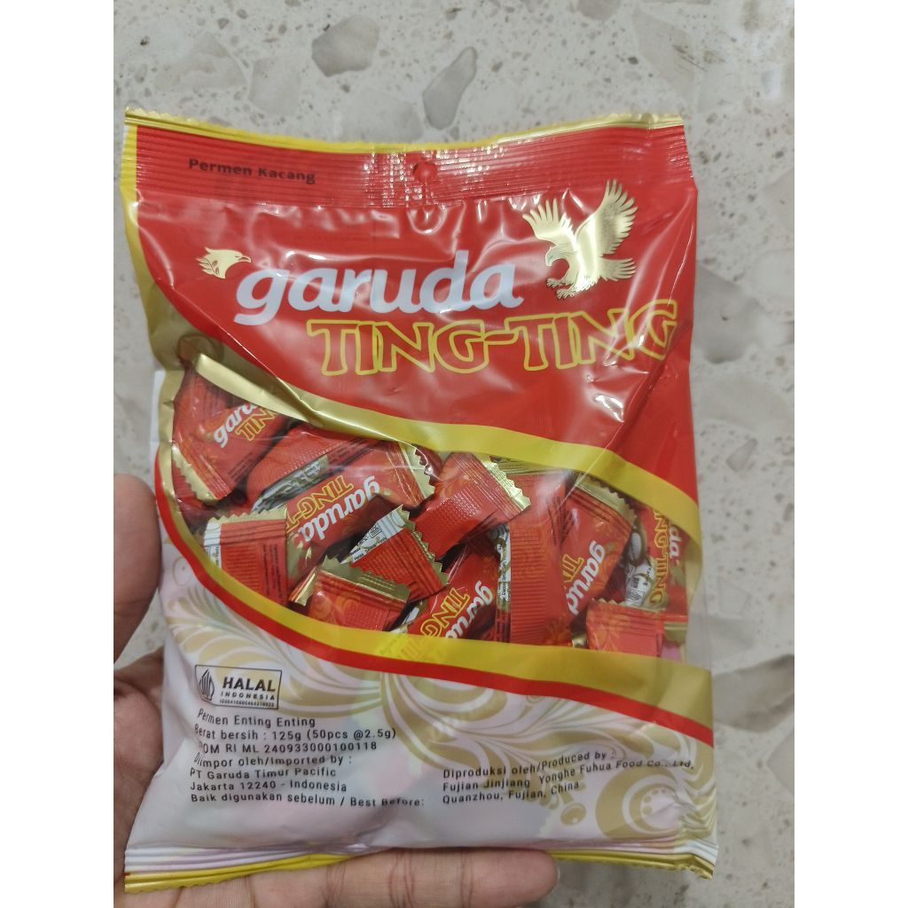 

Permen Kacang Garuda Ting Ting Kemasan 1 Bungkus isi 50 Pcs