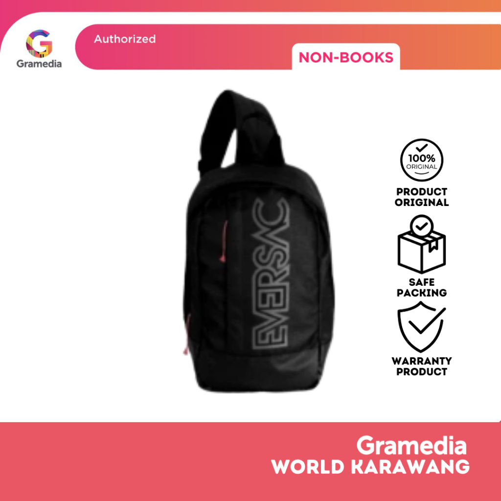 Gramedia Karawang - EVERSAC SPORT ONE SHOULDER BLACK