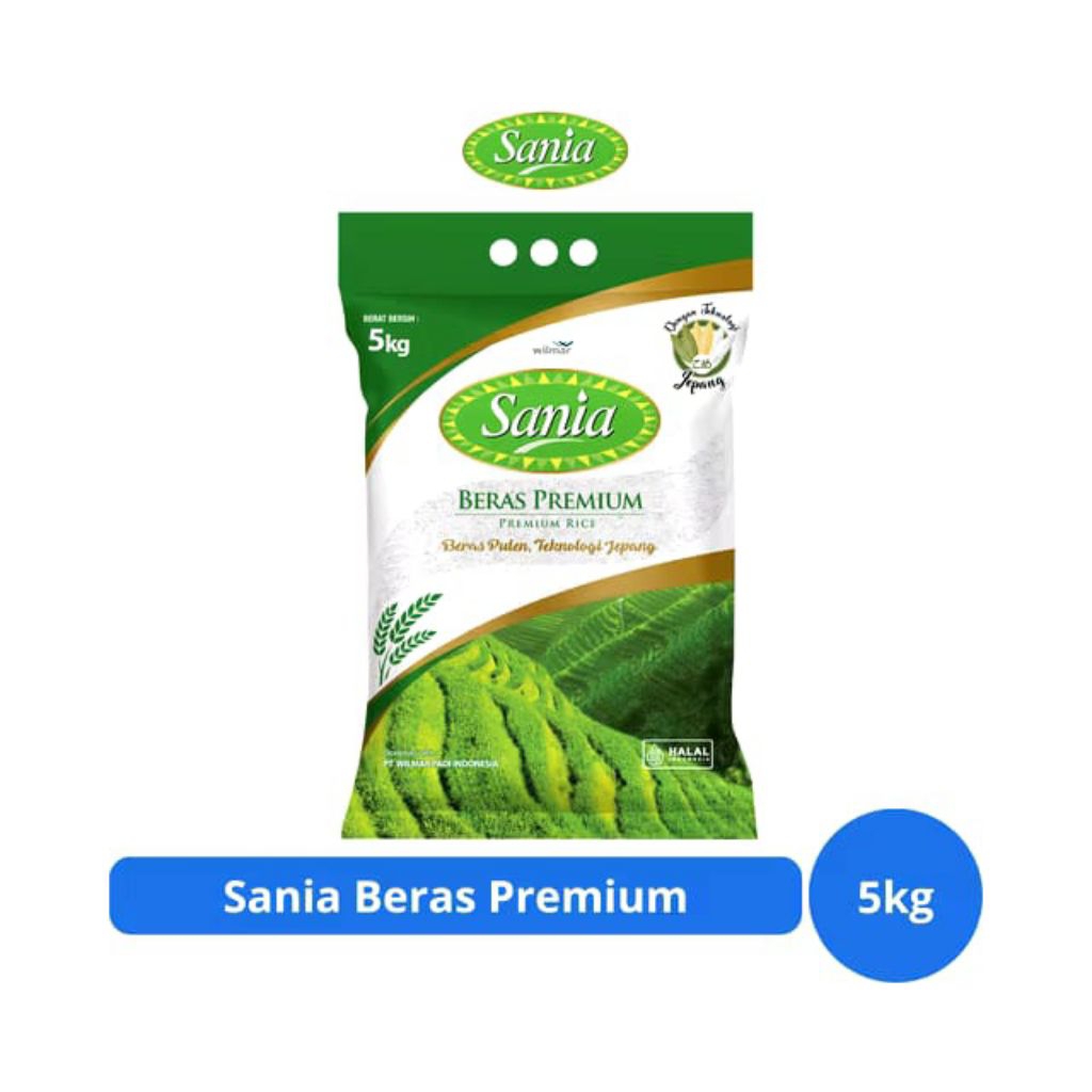 

beras premium sania 5kg terlaris