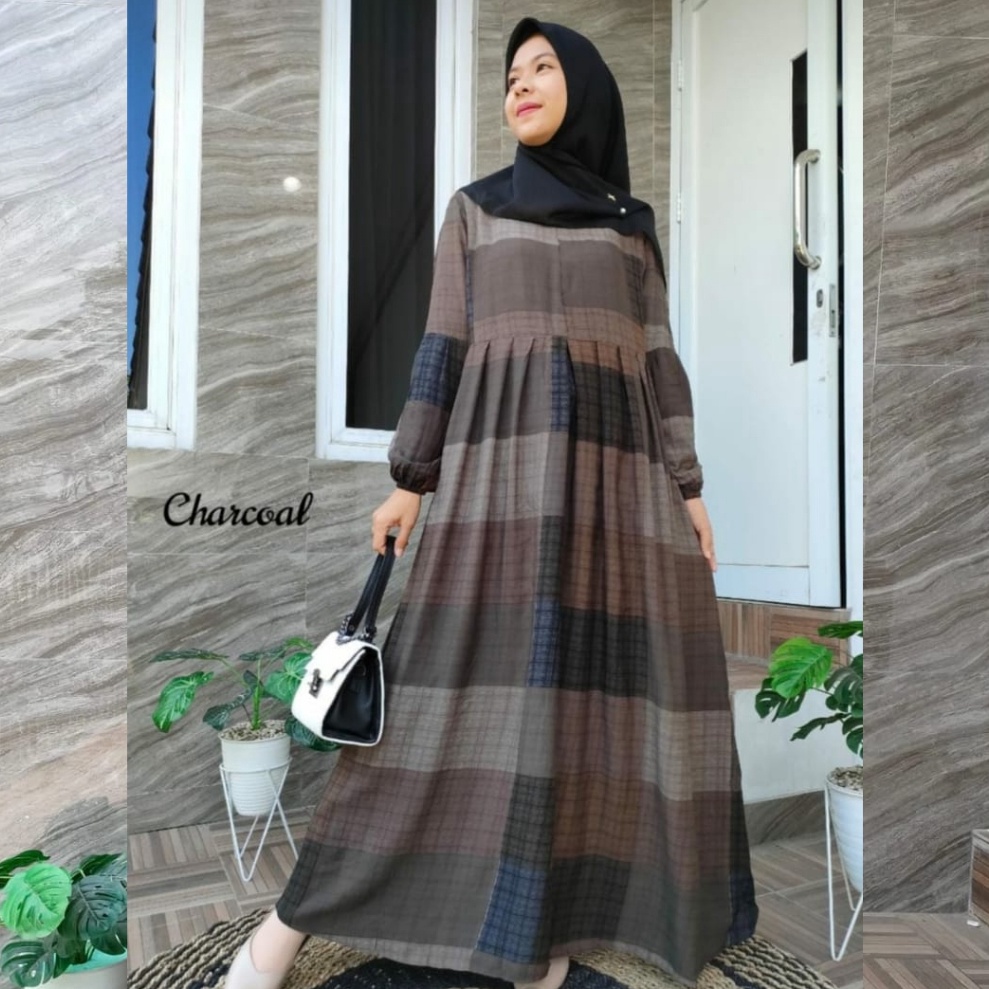 KODE A35C Dress Premium Gamis Homeydress Rayon Super I Dress Kondangan Rayon Premium Homey Dress