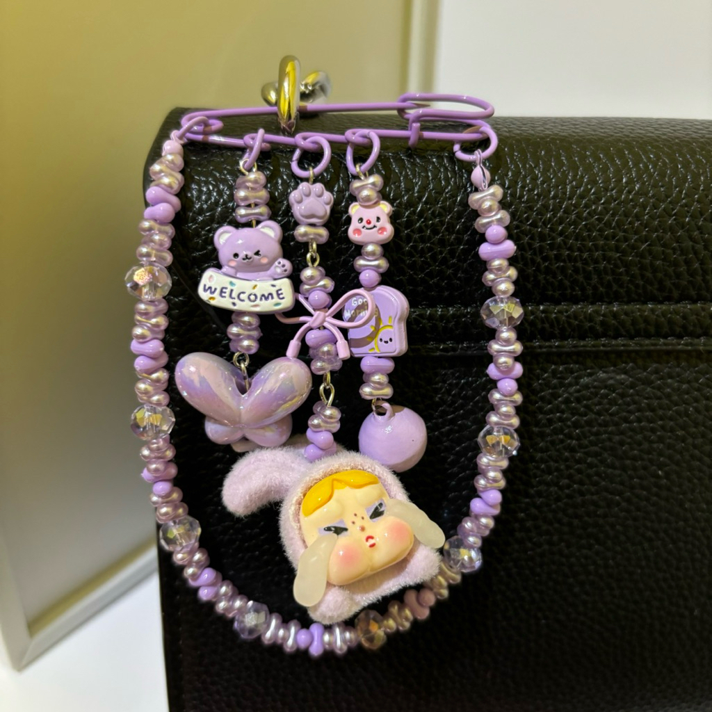 Peniti Pin Bag Charm Karakter Lucu